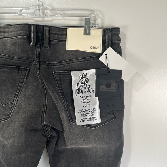 Cult of Individuality Punk Distressed Super Skinny Jeans Men's - Picture 10 of 14